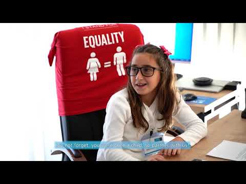 Eight Year-Old Selvete Takes Over the UN Development Coordinator's Office